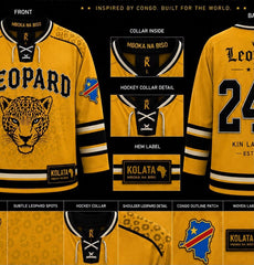 Leopard oversized hockey jersey